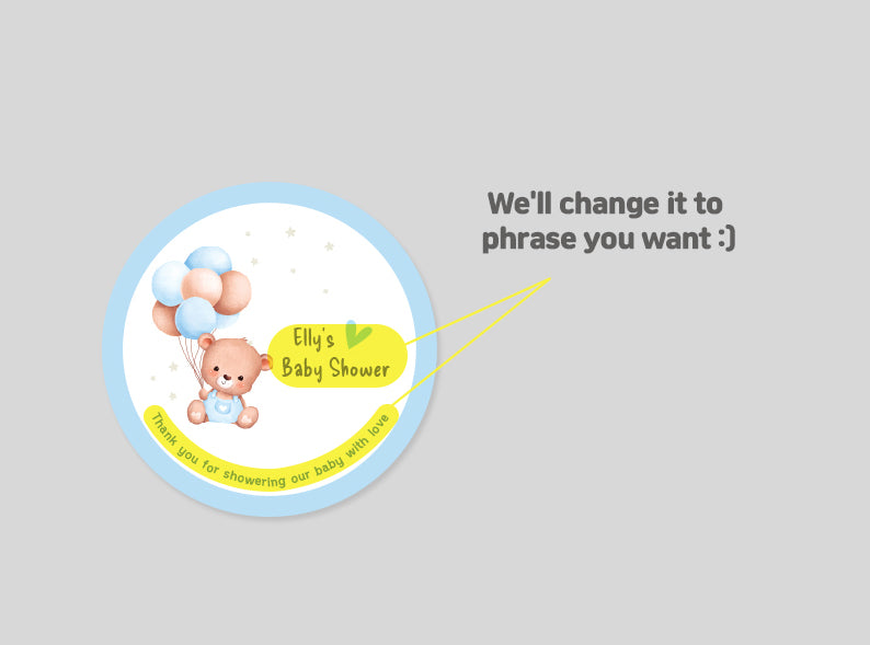 Baby shower sticker (BS2401)