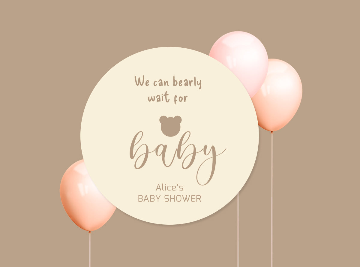 Baby shower sticker (BS2402)